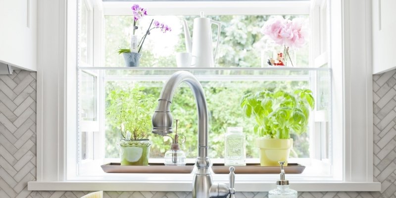 Pros And Cons Of A Garden Window, Garden Window Over Kitchen Sink
